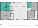This floor plan outlines all rooms of the home including bedrooms, bathrooms and kitchen at 977 Myers Mill Rd, Olin, NC 28660