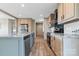 Beautiful kitchen featuring an island, stainless steel appliances, and ample countertop space at 977 Myers Mill Rd, Olin, NC 28660