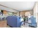 Inviting living room featuring a comfortable seating arrangement and seamless flow to the kitchen at 977 Myers Mill Rd, Olin, NC 28660