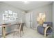 This bedroom features a desk, chair, daybed and abstract art on the wall at 107 S Branch St, Monroe, NC 28112