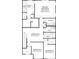 Upstairs floor plan showing primary bedroom, two secondary bedrooms, and laundry room at 1217 Margo Mannor Dr, Fort Mill, SC 29708