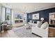 Stylish living room featuring a fireplace, comfortable seating, and modern décor at 1217 Margo Mannor Dr, Fort Mill, SC 29708