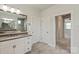 Bathroom featuring a single vanity, tile flooring, and a shower in the background at 1244 Weir Ct, Fort Mill, SC 29708