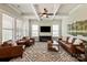 Sun-filled living room features a comfortable seating arrangement and stylish decor at 1244 Weir Ct, Fort Mill, SC 29708