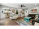 Open-concept living room featuring stylish furniture, a modern rug, and plenty of natural light at 147 Whitley Mills Rd, Fort Mill, SC 29708