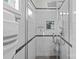 Shower room with clear glass and a built-in toiletry shelf for all your amenities at 1525 Valhalla Dr, Denver, NC 28037