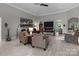 Spacious living room with fireplace, tile flooring and comfortable seating arrangement at 1525 Valhalla Dr, Denver, NC 28037