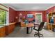 The office boasts a functional layout with two built in desk areas at 154 Hunters Hill Dr, Statesville, NC 28677