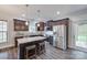 Modern kitchen with granite countertops, stainless steel appliances, and stylish center island at 268 Hillsborough Ln, Rock Hill, SC 29732