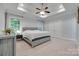 Spacious main bedroom with tray ceiling, recessed lighting, and neutral carpet at 268 Hillsborough Ln, Rock Hill, SC 29732
