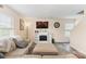 Bright living room with a fireplace, TV, and neutral decor at 2859 Sherrills Stream Dr, Sherrills Ford, NC 28673