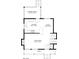 Main level floorplan featuring living room, kitchen, dining, and porch at 3624 Moultrie St, Charlotte, NC 28209