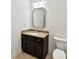 A well-lit half bathroom featuring a granite-topped vanity and modern fixtures, creating an inviting space at 4732 Water Oak Rd, Charlotte, NC 28211