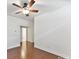 The bedroom's wood floors and ample space create a welcoming retreat, enhanced by an adjacent bathroom at 4732 Water Oak Rd, Charlotte, NC 28211