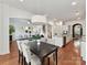 Open floor plan with views of the living room, dining room, and kitchen at 4732 Water Oak Rd, Charlotte, NC 28211