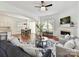 Spacious open concept floor plan with a living room, dining room, and a view into the kitchen at 4732 Water Oak Rd, Charlotte, NC 28211