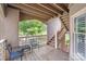Outdoor balcony with seating and a staircase at 635 Portside Dr, Davidson, NC 28036