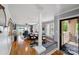 Open-concept layout with lake views, modern finishes, and hardwood floors at 635 Portside Dr, Davidson, NC 28036