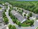 Aerial view of a meticulously planned community with mature trees and manicured lawns at 9020 Smokey Hill Ln, Fort Mill, SC 29707