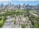 Cityscape aerial view showcasing modern homes near downtown, offering a blend of urban and suburban living at 925 Westbrook Dr # B, Charlotte, NC 28202