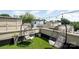 Rooftop deck featuring hanging chairs, lights and astro-turf at 925 Westbrook Dr # B, Charlotte, NC 28202