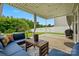 View of backyard patio and garden at 9733 Paper Tree Rd, Charlotte, NC 28227