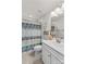 Clean bathroom with a shower, sink, and toilet at 124 Kristin View Ln # C, Troutman, NC 28166