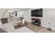 Bright living room featuring modern furnishings, stylish decor, and ample natural light at 124 Kristin View Ln # C, Troutman, NC 28166