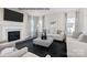 Cozy living room with fireplace, plush seating, and large windows for natural light at 2024 Bramble Hedge Rd # 3275, Indian Trail, NC 28079