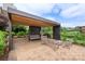 Outdoor seating area with a fire pit and a grilling area at 2653 Shenandoah Ave, Charlotte, NC 28205