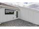 Private roof deck with gray pavers and white trim, offering a tranquil outdoor space with convenient access at 2653 Shenandoah Ave, Charlotte, NC 28205