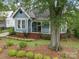 Charming blue home with a landscaped front yard and a cozy front porch at 308 W Monroe St, Salisbury, NC 28144