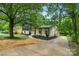 Charming home with a welcoming front yard, showcases fresh landscaping, a curved walkway, and a well-kept driveway at 3326 Winterfield Pl, Charlotte, NC 28205