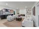 Bright living room with fireplace, modern furnishings, and an open concept layout at 3326 Winterfield Pl, Charlotte, NC 28205