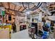 Basement area with exposed ceiling, storage, and a workspace, perfect for projects at 361 5Th Nw St, Hickory, NC 28601