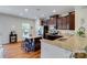 Well-equipped kitchen with an island, granite counters and stainless steel appliances at 4060 Zilker Park Dr, Charlotte, NC 28217