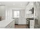 Modern kitchen featuring white cabinets, stainless steel appliances, and a large center island at 420 E 16Th St, Charlotte, NC 28206