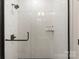 This shower offers a modern design and spacious feel, perfect for relaxing at 4520 Radler Ct, Charlotte, NC 28217
