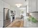 Modern kitchen with stainless steel appliances and white cabinets at 4633 Cringle Ct, Charlotte, NC 28226