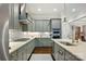 Modern kitchen with stainless steel appliances, backsplash, and large countertops at 5118 Waldron Meadow Dr, Charlotte, NC 28226