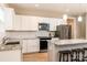 Modern kitchen with stainless steel appliances and white cabinets at 517 E Main St, Rock Hill, SC 29730