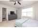 Spacious primary bedroom with a walk in shower and large dresser at 7024 Jane Parks Way, Charlotte, NC 28217
