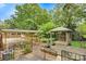 Backyard wooden deck with gazebo and covered seating area, perfect for outdoor entertaining at 841 12Th Nw Ave, Hickory, NC 28601
