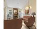 Bright and airy living space with a brick fireplace and modern decor at 9121 Kings Canyon Dr, Charlotte, NC 28210