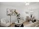 Stylish living room and dining area with contemporary decor, comfortable seating, and modern lighting at 918 Creekridge Dr, Monroe, NC 28110