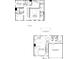 Floor plan showcasing the layout of the upper and main levels, including bedrooms and kitchen at 10108 Florentine Way, Charlotte, NC 28214