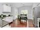 Bright kitchen featuring vaulted ceilings and ample counter space at 10449 Quiet Bay Ct, Charlotte, NC 28278