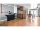 Eat-in kitchen featuring wooden cabinets and a table with chairs at 105 Saddlewood Ln, Statesville, NC 28625