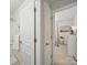 Hallway with a view of bedroom and bathroom at 1061 Woodglen Ln, Matthews, NC 28104