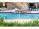 Stunning pool with waterfall feature, surrounded by lush greenery and comfortable lounge chairs at 1115 Maremont Ct, Matthews, NC 28104